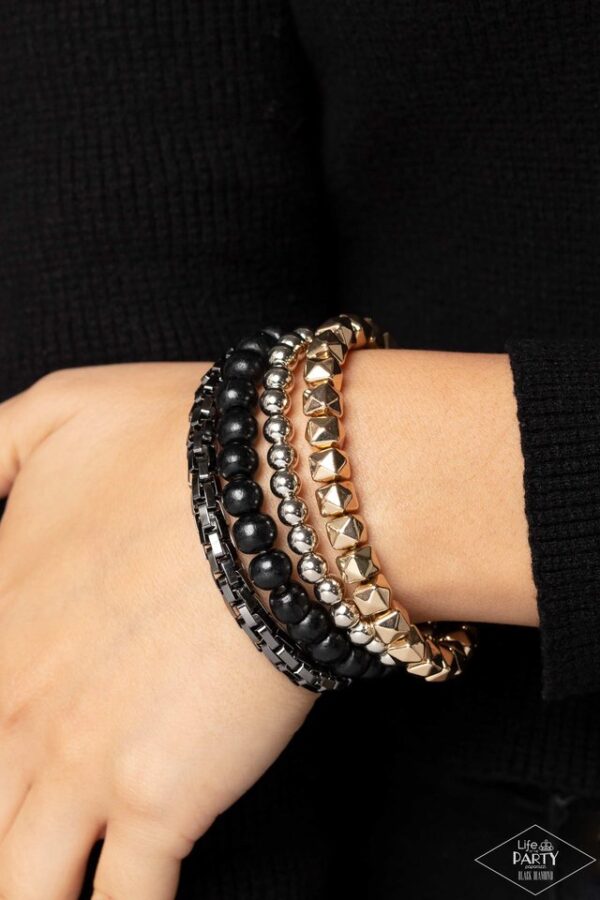 Paparazzi Bracelet ~ Retro Rocker - Multi