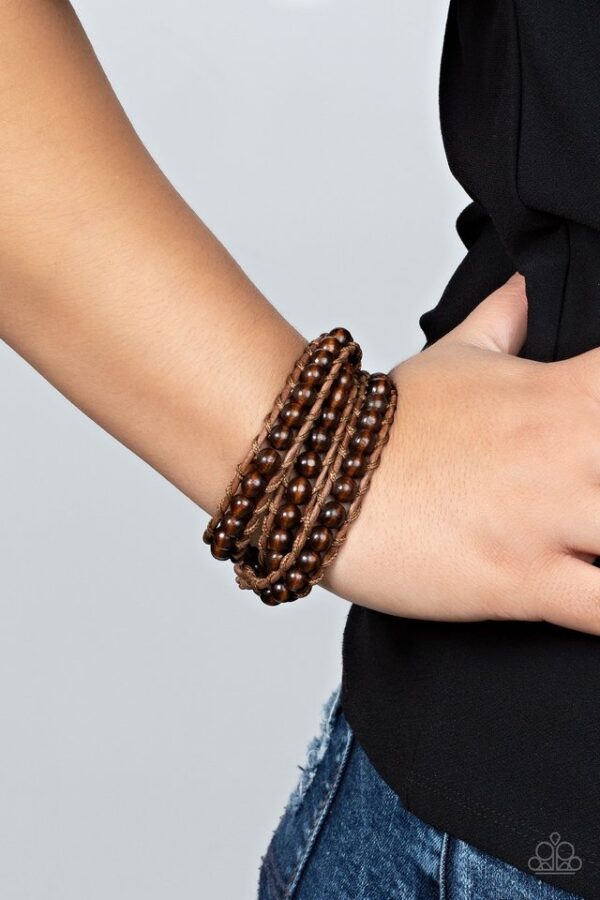 Paparazzi Bracelet ~ Pine Paradise - Brown