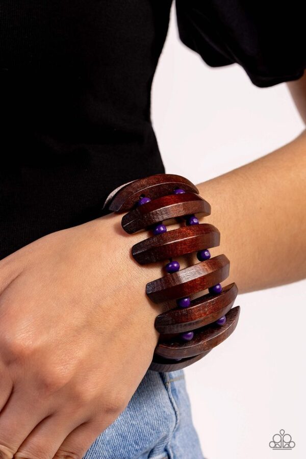 Paparazzi Bracelet ~ Bora Bora Bauble - Purple