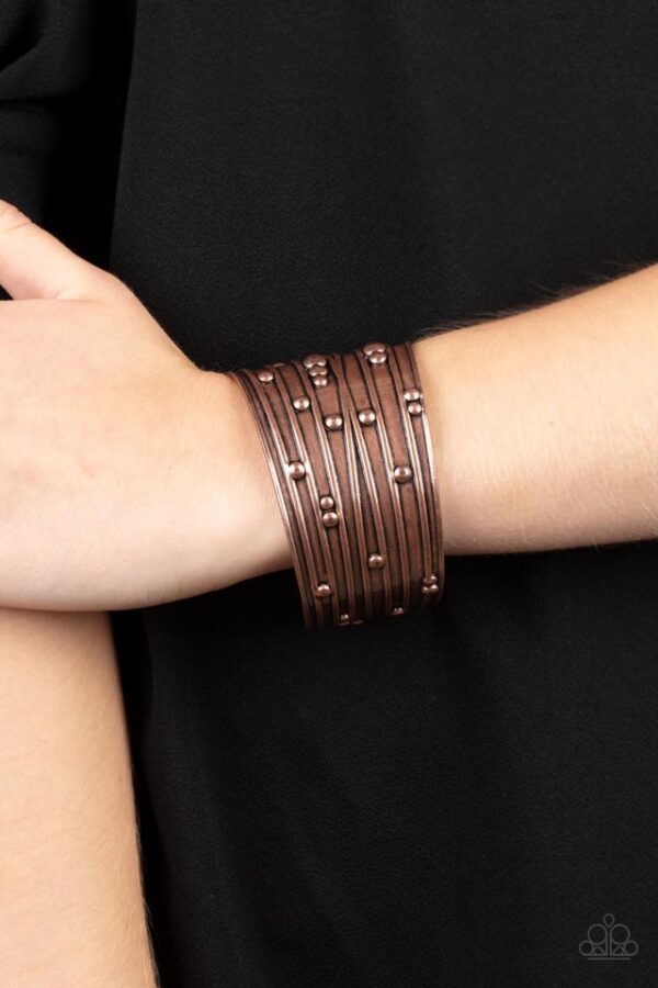 Paparazzi Bracelet ~ Mechanical Motif - Copper