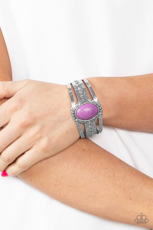 Paparazzi Bracelet ~ Mojave Mecca - Purple