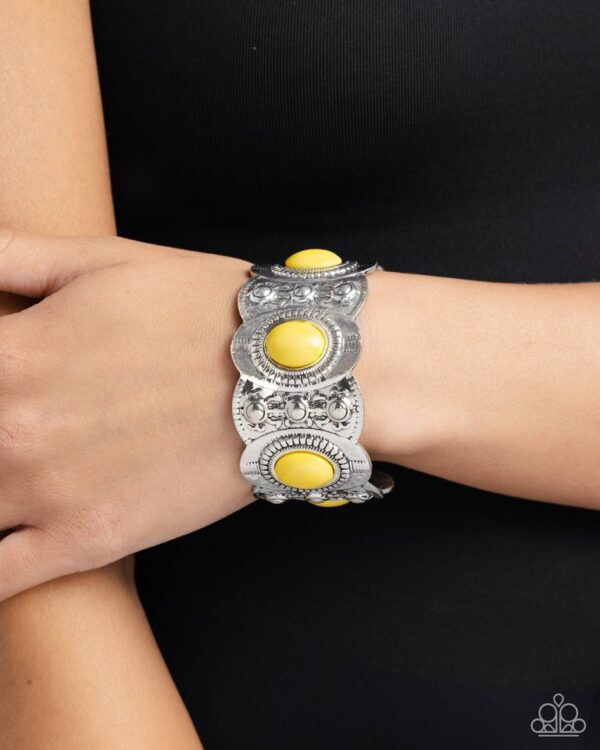 Paparazzi Bracelet ~ Exotic Excavation - Yellow