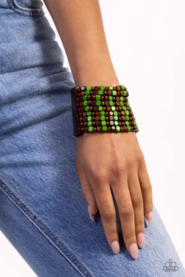 Paparazzi Bracelet ~ R and R - Green