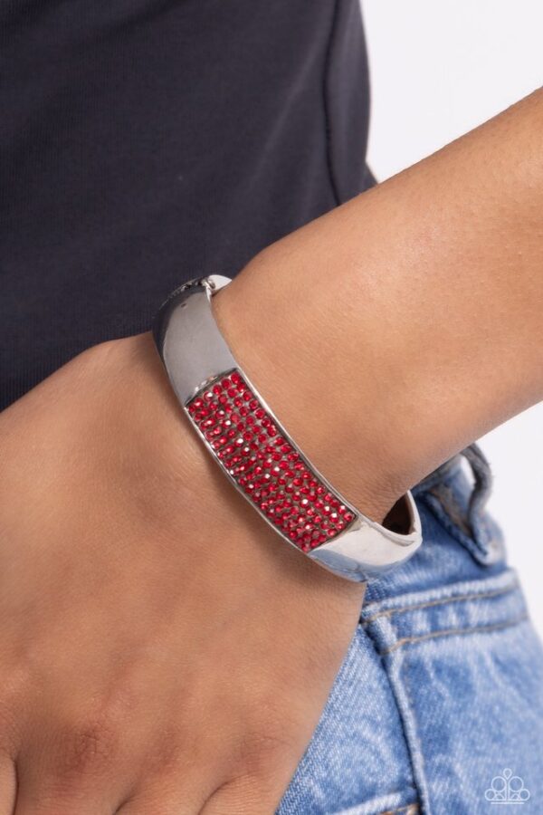 Paparazzi Bracelet ~ Record-Breaking Bling - Red