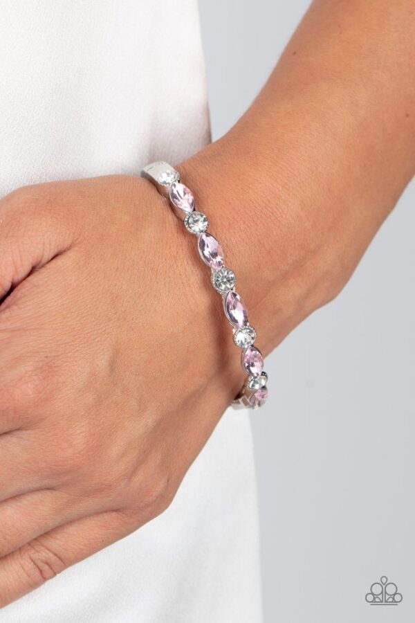 Paparazzi Bracelet ~ Petitely Powerhouse - Pink