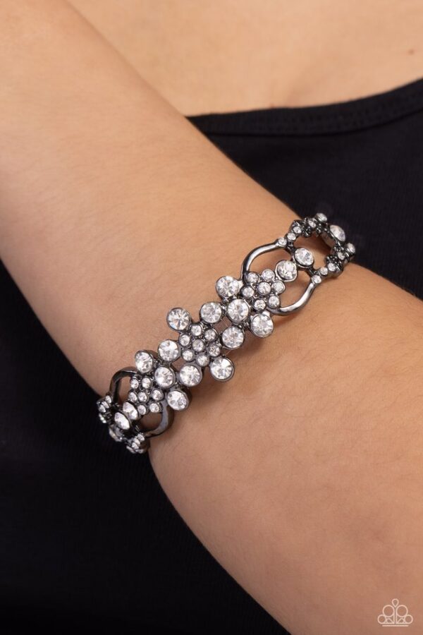 Paparazzi Bracelet ~ Cheers to the Future Mrs. - Black