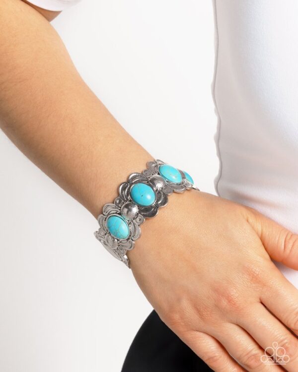 Paparazzi Bracelet ~ Sandstone Serenade - Blue