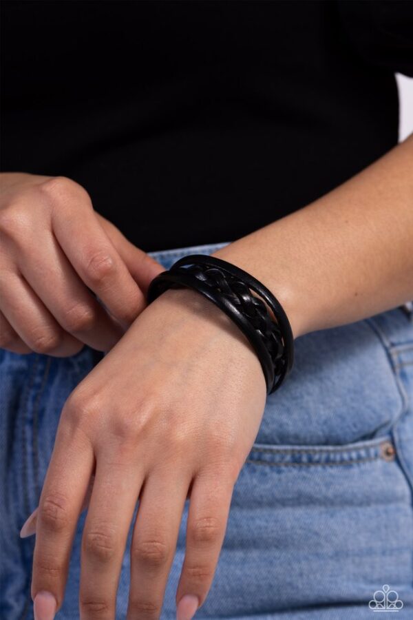 Paparazzi Bracelet ~ ROAM and Board - Black