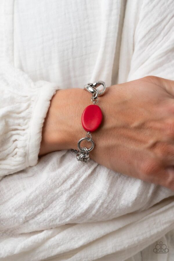 Paparazzi Bracelet ~ Hola, SONORA - Red