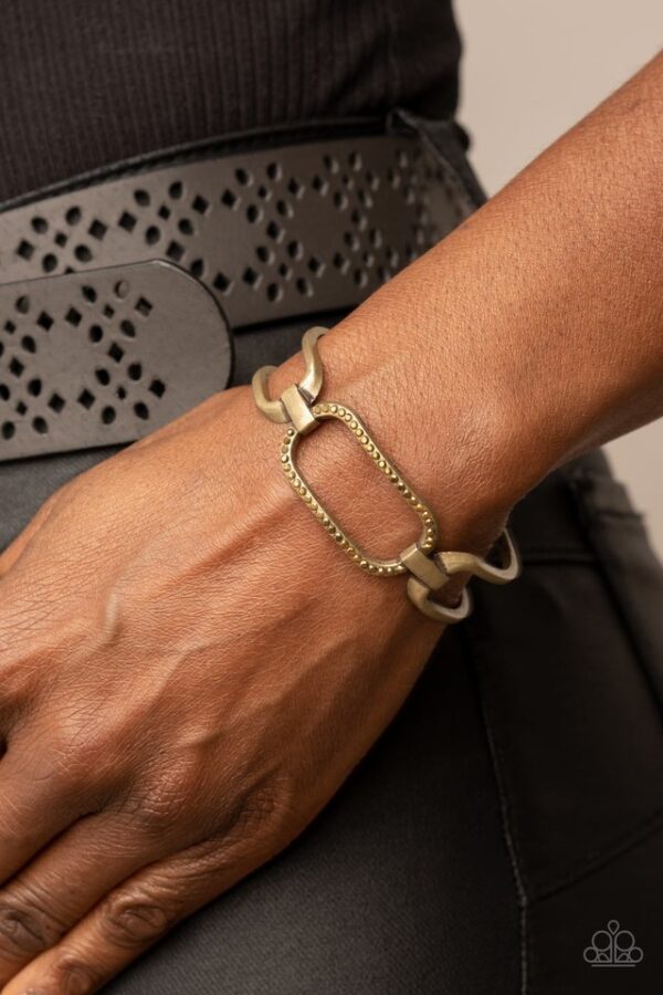 Paparazzi Bracelet ~ Civic Chic - Brass