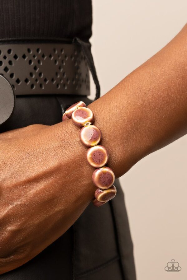 Paparazzi Bracelet ~ Earthy Entrada - Brown