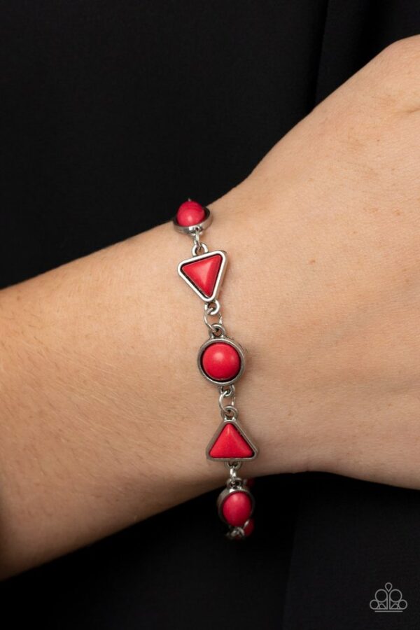 Paparazzi Bracelet ~ Quarry Quarrel - Red