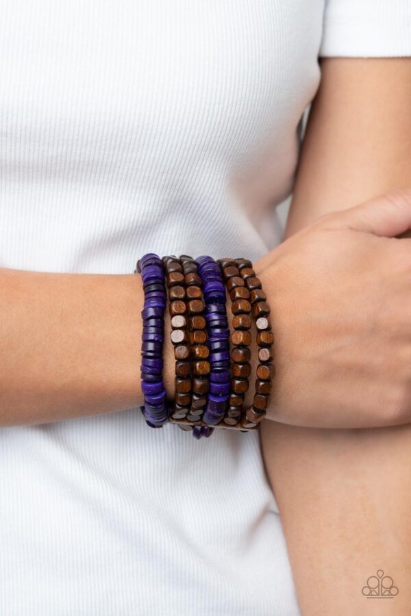 Paparazzi Bracelet ~ Fiji Fiesta - Purple