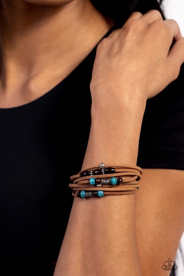 Paparazzi Bracelet ~ Absolutely WANDER-ful - Blue