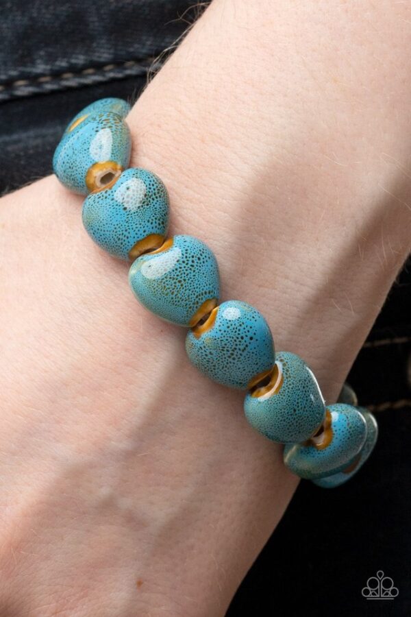 Paparazzi Bracelet ~ GLAZE a Trail - Blue