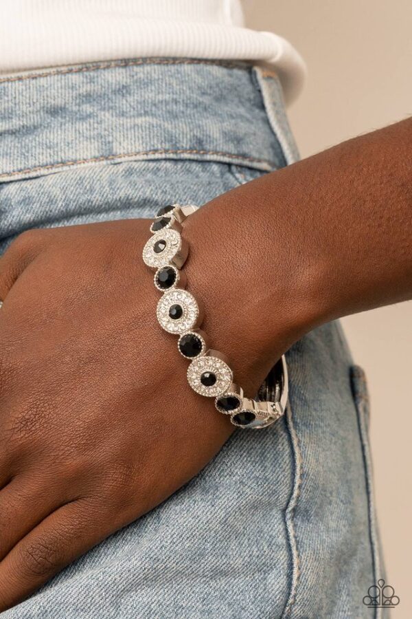 Paparazzi Bracelet ~ Crowns Only Club - Black