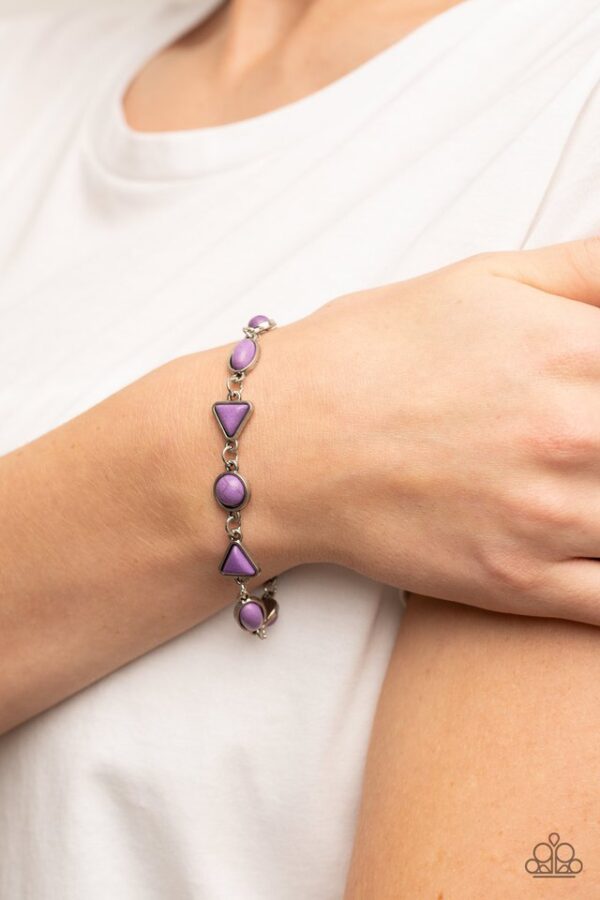 Paparazzi Bracelet ~ Quarry Quarrel - Purple