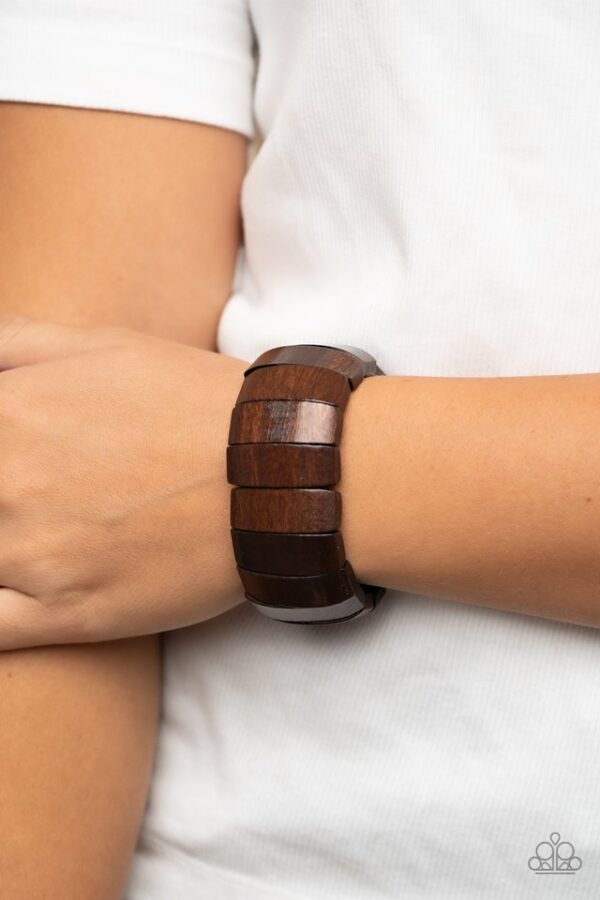 Paparazzi Bracelet ~ Island Grind - Brown