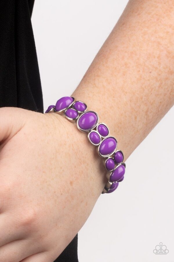 Paparazzi Bracelet ~ Tic Tac Dance - Purple