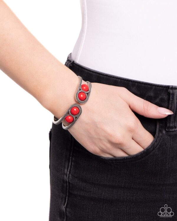 Paparazzi Bracelet ~ Desert Myth - Red