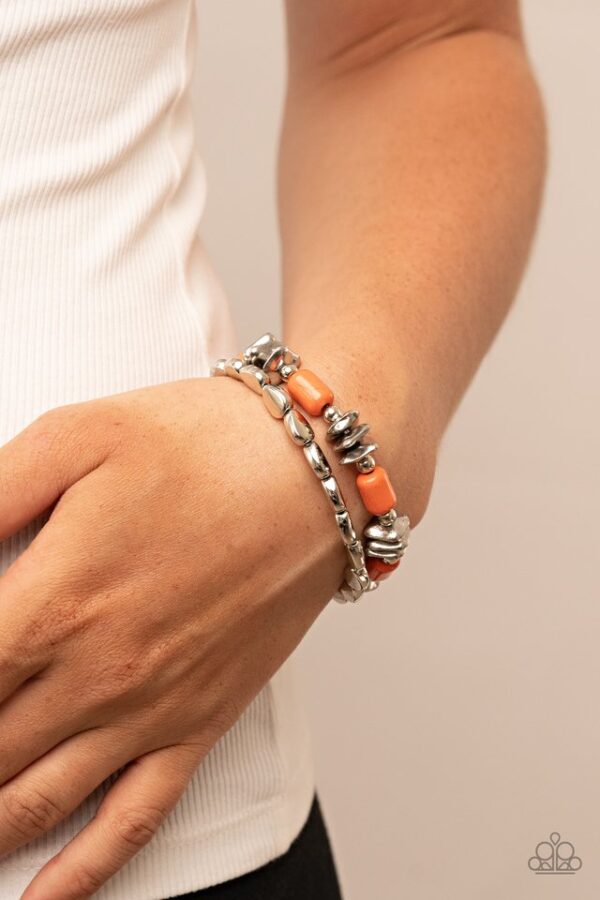 Paparazzi Bracelet ~ Canyon Cavern - Orange