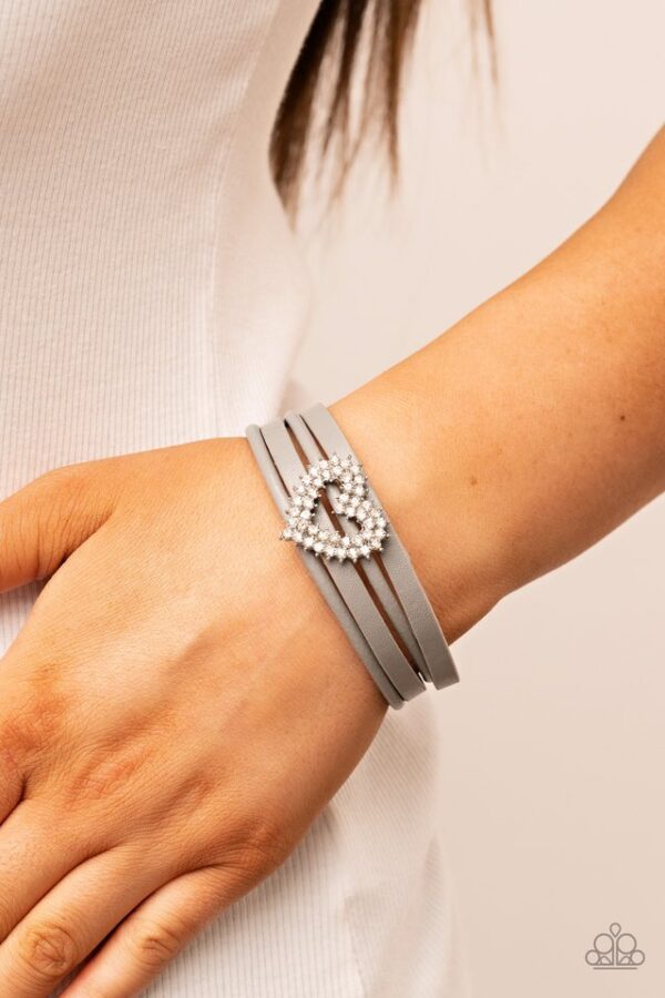 Paparazzi Bracelet ~ Wildly in Love - Silver