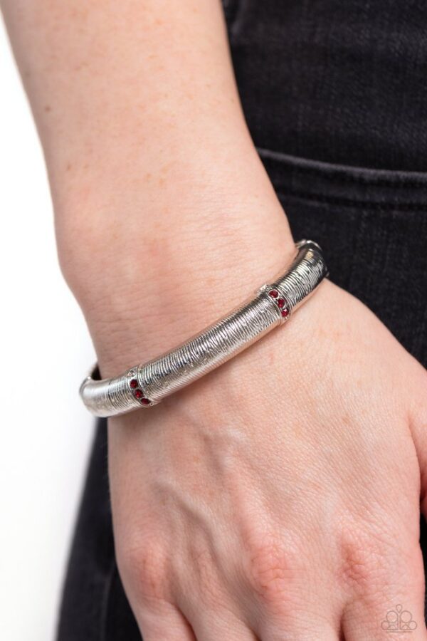 Paparazzi Bracelet ~ A Dash of Dazzle - Red