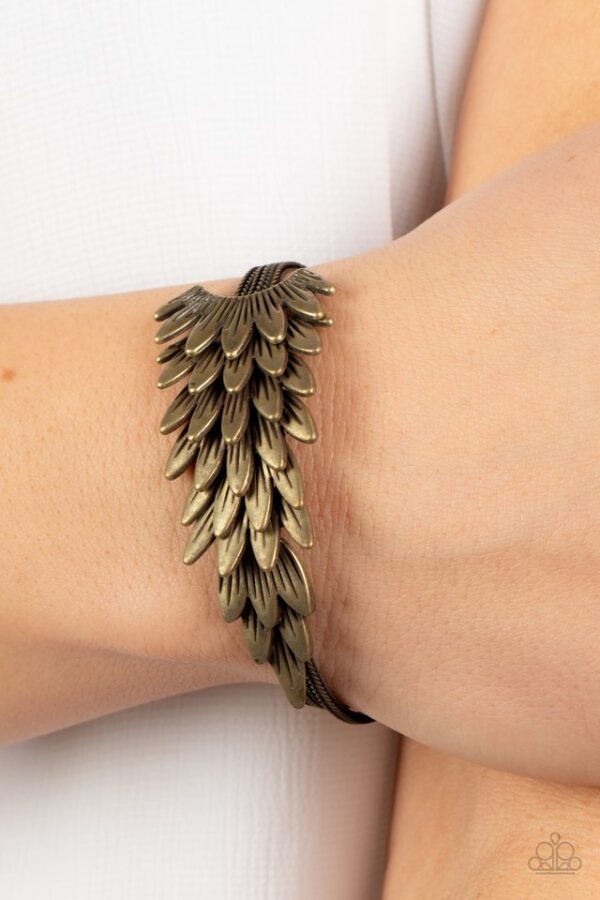 Paparazzi Bracelet ~ BOA and Arrow - Brass