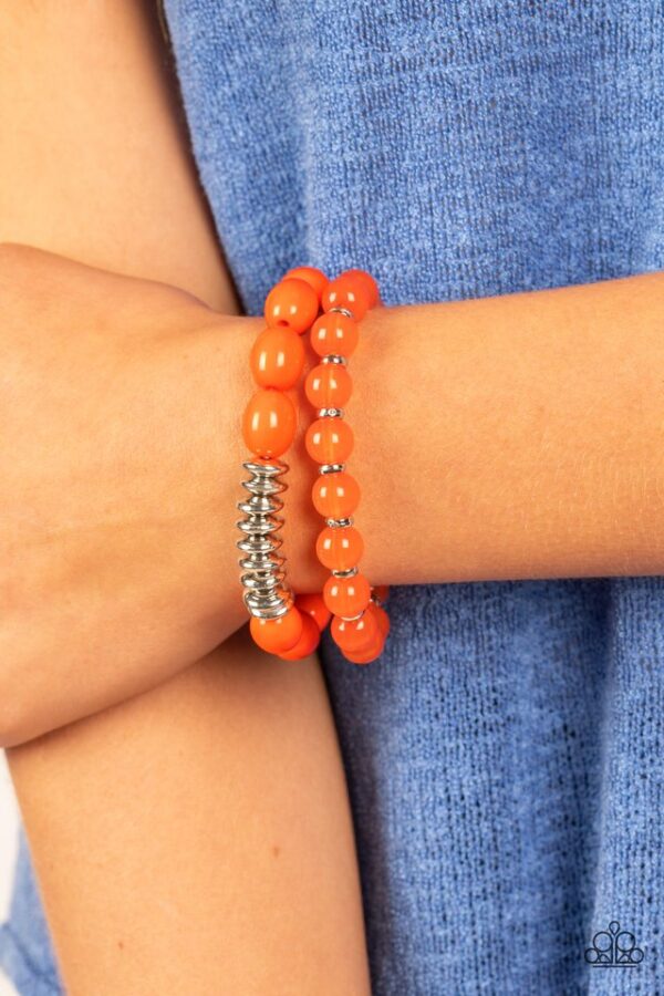 Paparazzi Bracelet ~ La Vida Vacation - Orange