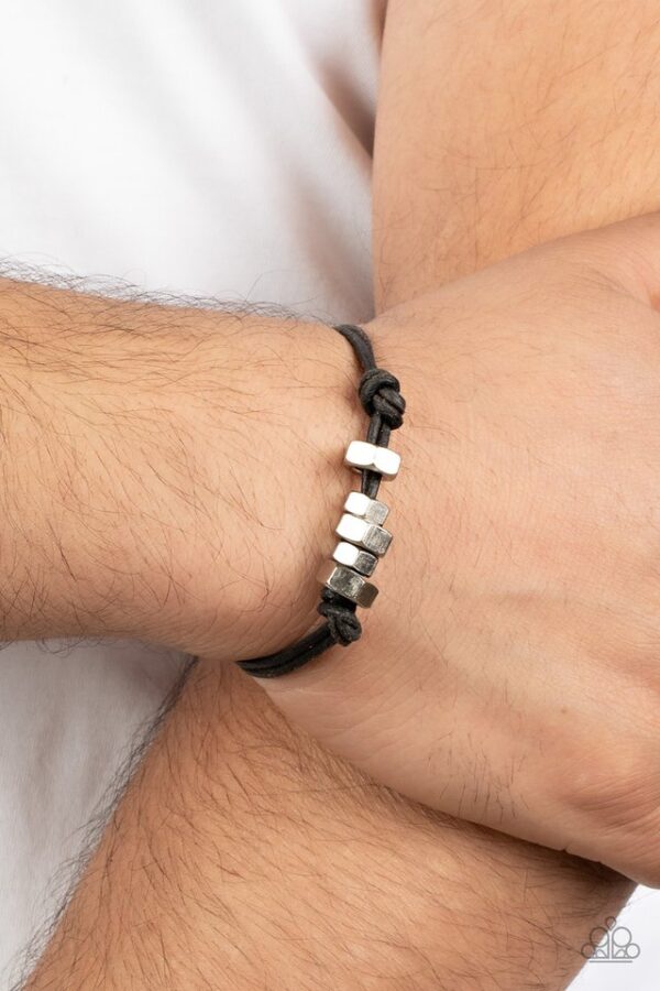 Paparazzi Bracelet ~ Bolt Out - Black