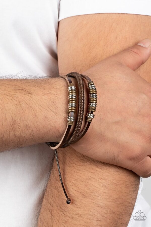 Paparazzi Bracelet ~ Treasure Tracker - Brown