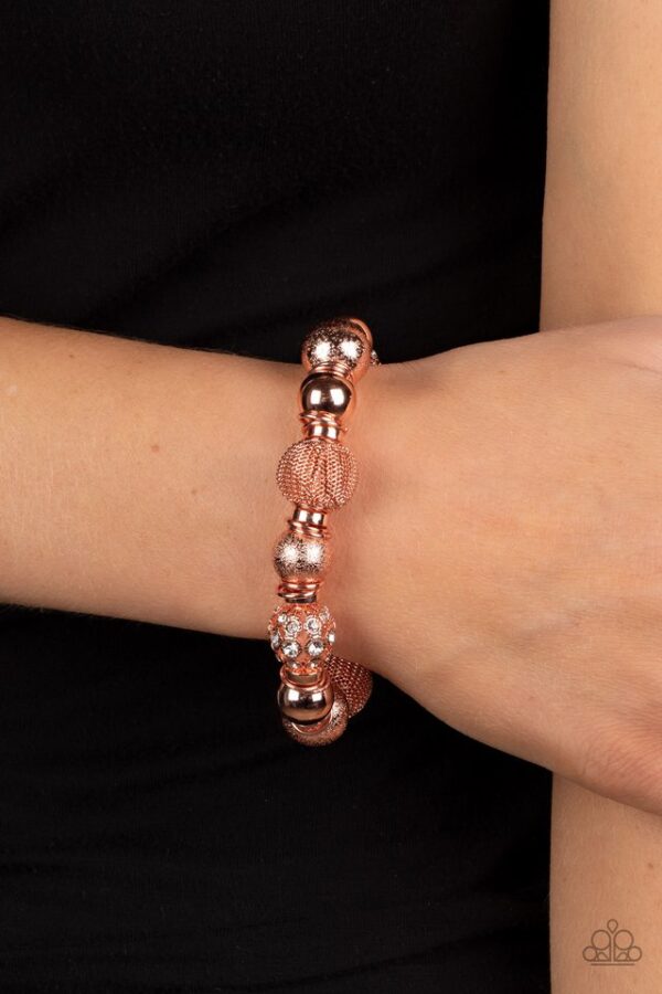 Paparazzi Bracelet ~ We Totally Mesh - Copper