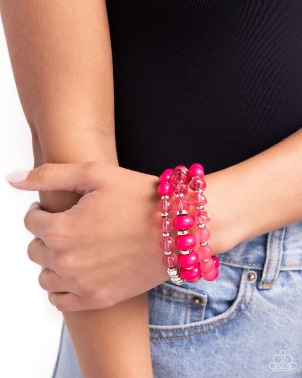 Paparazzi Bracelet ~ Colorful Charade - Pink