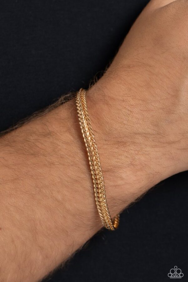 Paparazzi Bracelet ~ Cable Train - Gold