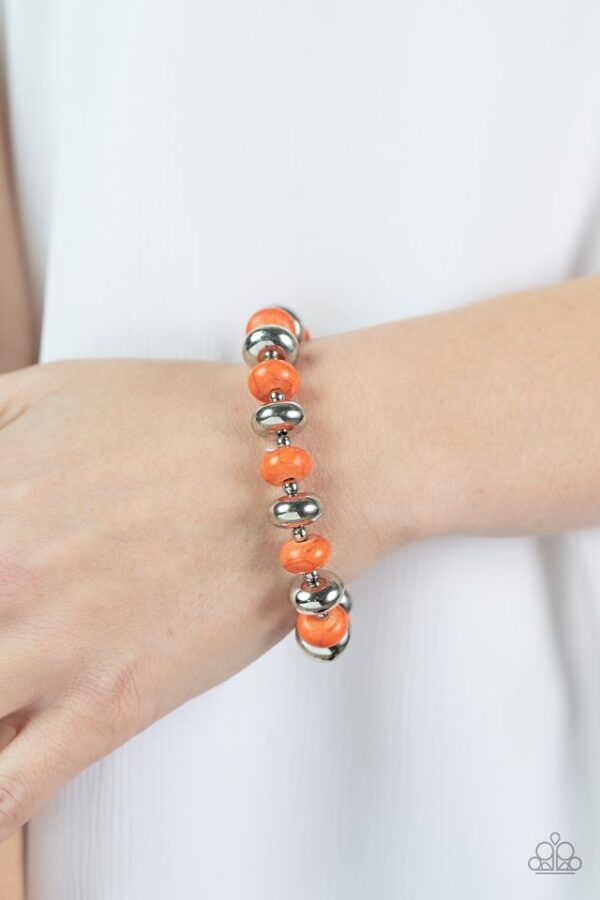 Paparazzi Bracelet ~ Stone Age Aesthetic - Orange