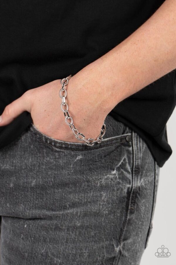 Paparazzi Bracelet ~ Double Clutch - Silver