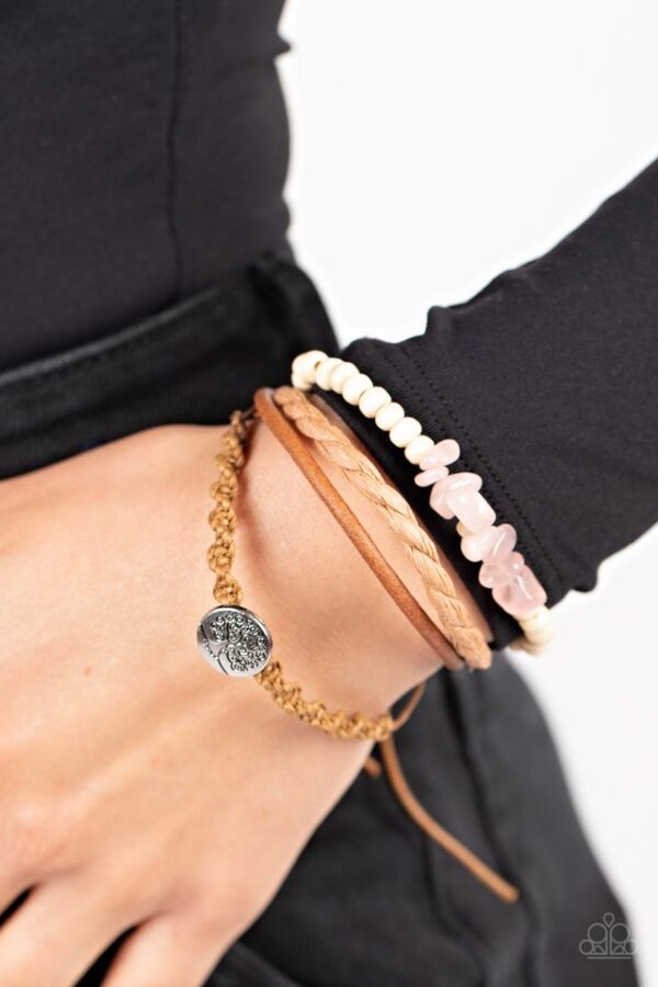 Paparazzi Bracelet ~ Treetop Trail Guide - Pink