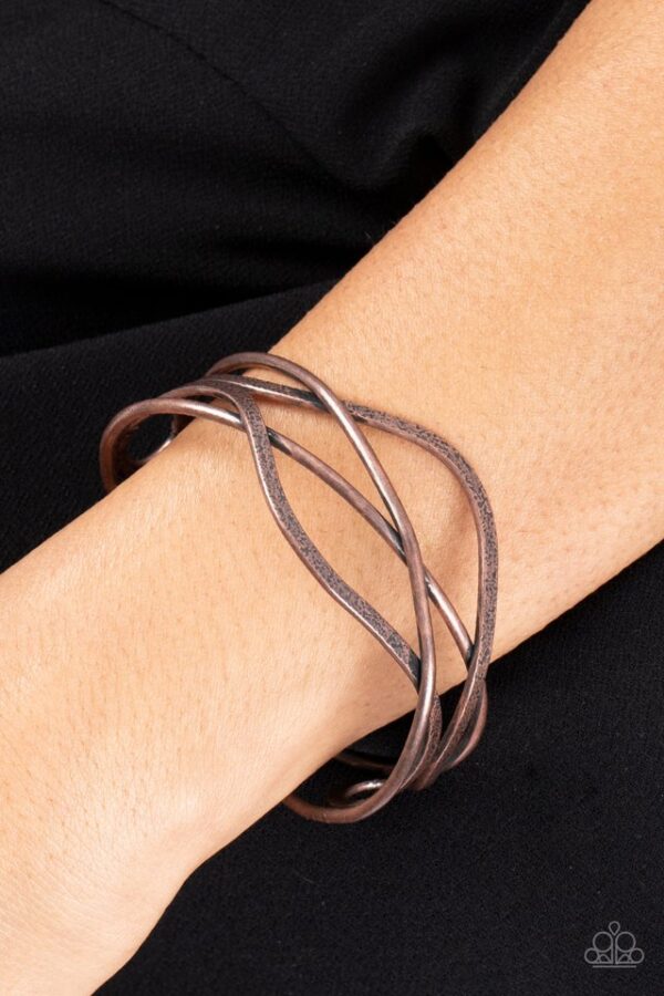 Paparazzi Bracelet ~ Fierce Fusion - Copper