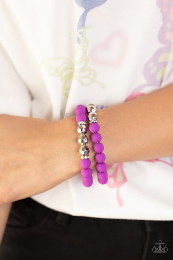 Paparazzi Bracelet ~ Dip and Dive - Purple