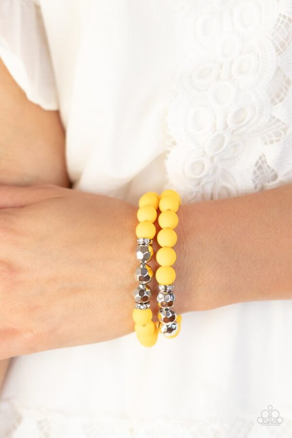 Paparazzi Bracelet ~ Dip and Dive - Yellow