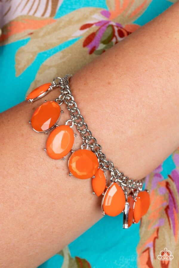 Paparazzi Bracelet ~ Serendipitous Shimmer - Orange