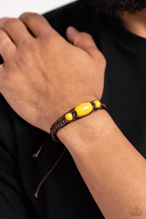 Paparazzi Bracelet ~ SOJOURN On - Yellow