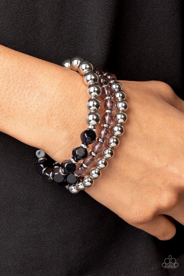 Paparazzi Bracelet ~ Summer Sabbatical - Black