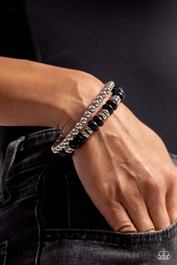 Paparazzi Bracelet ~ Secret Quarry - Black