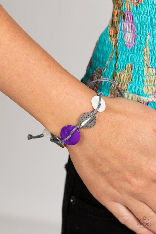 Paparazzi Bracelet ~ Shore Up - Purple