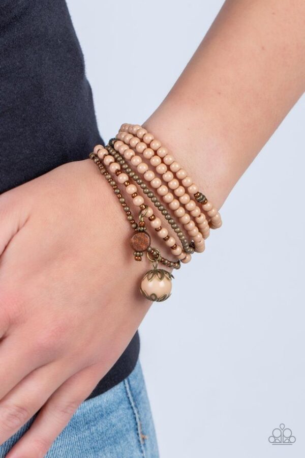 Paparazzi Bracelet ~ Epic Escapade - Brown