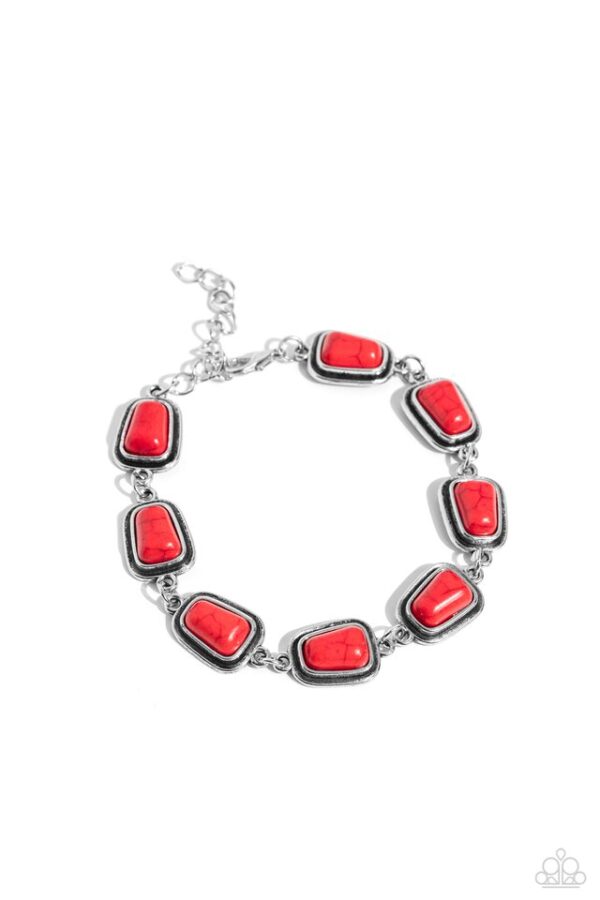 Paparazzi Bracelet ~ Chasing Canyons - Red