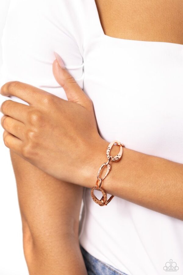 Paparazzi Bracelet ~ HAUTE-Tempered - Copper