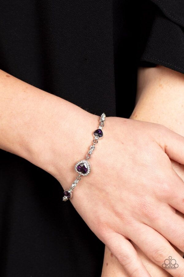 Paparazzi Bracelet ~ Amor Actually - Purple