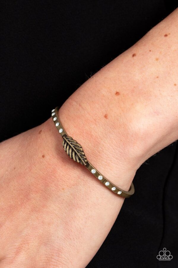 Paparazzi Bracelet ~ Free-Spirited Shimmer - Brass